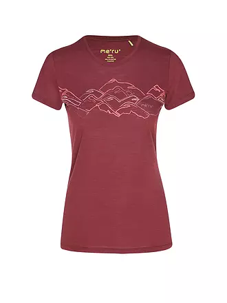 MERU | T-shirt de sport Trelleborg pour femmes | dunkelrot